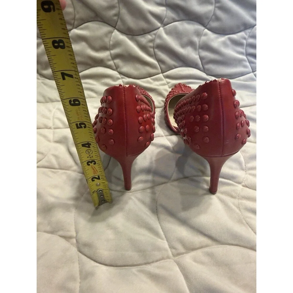 French Connection Red Women's Forever Studded Two-Piece Pumps NWOT Sz 11